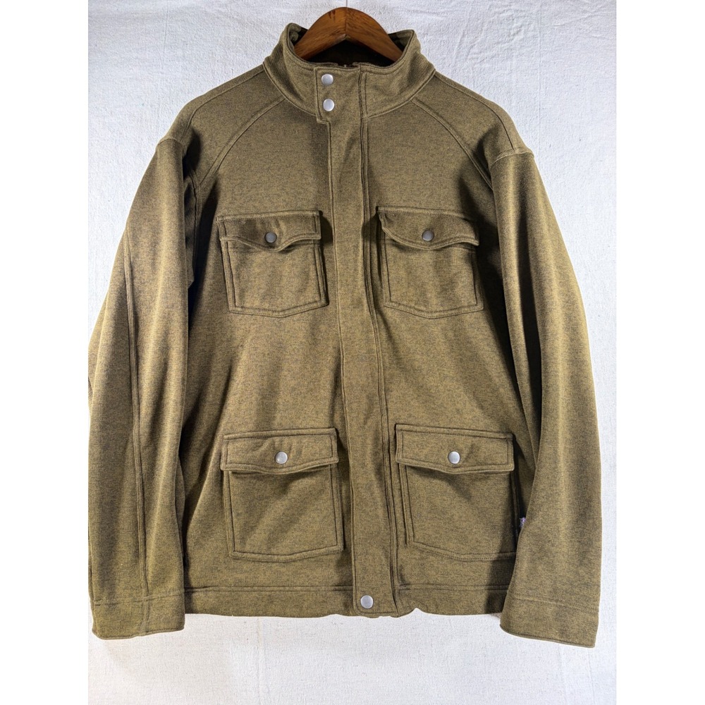 Patagonia Better Sweater Field Jacket Mens Large Olive Green Full Zip Utility